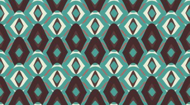 Kusursuz desenli geometrik. Hassas, güzel bir süs. Geometrik moda kumaş baskısı. Kusursuz vektör deseni.