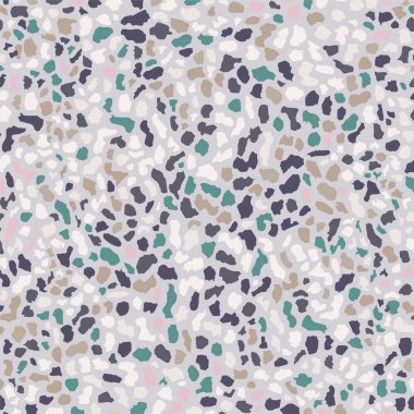 Terrazzo döşeme, mavi pürüzsüz arka plan dokusu. Zemin, duvar, kiremit veya tekstil üzerindeki baskı için soyut vektör tasarımı.