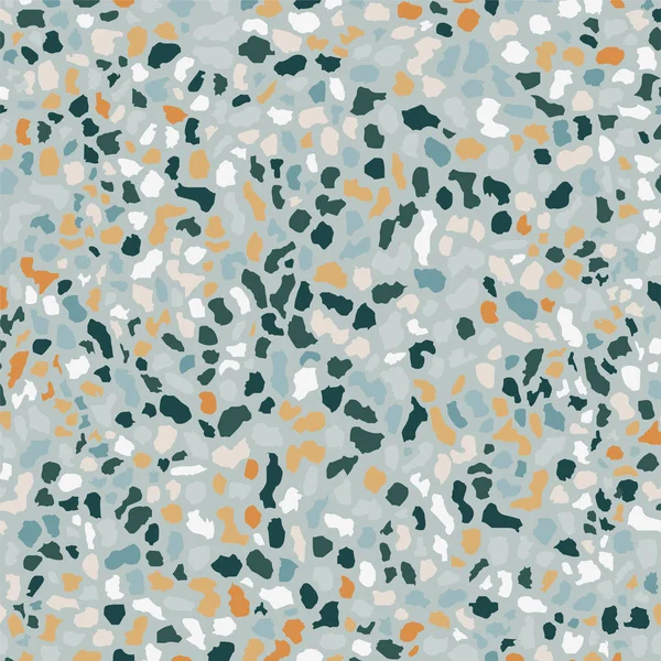 Terrazzo döşeme, mavi pürüzsüz arka plan dokusu. Zemin, duvar, kiremit veya tekstil üzerindeki baskı için soyut vektör tasarımı.