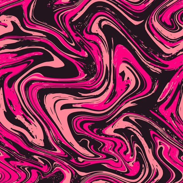 Naadloze marmeren textuur, abstracte vloeibare achtergrond. Roze, paars en violet abstract patroon. Vector achtergrond — Stockvector