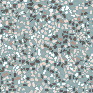 Terrazzo döşeme, mavi pürüzsüz arka plan dokusu. Zemin, duvar, kiremit veya tekstil üzerindeki baskı için soyut vektör tasarımı.