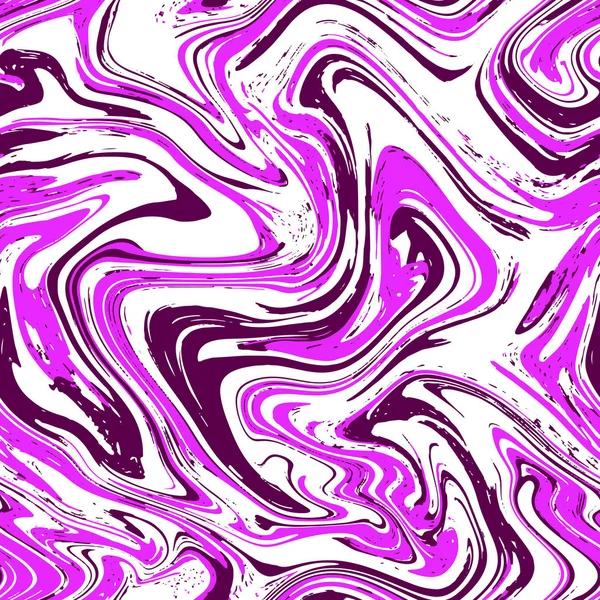 Naadloze marmeren textuur, abstracte vloeibare achtergrond. Roze, paars en violet abstract patroon. Vector achtergrond — Stockvector