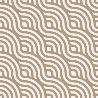 İslami Vektör Optik Izgara Dokusunu Tekrarla. Tekrarlayan Süsleme Grafik Dalgalı Kafes Deseni. Süreklilik Çizgisi Pleksus Dekorasyonu 