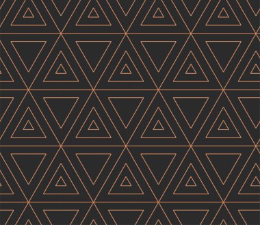 Devamlı Yaratıcı Grafik Politik Arkaplan Deseni. Kusursuz Retro Vector, Üçgen Doku. Monokromu Tekrarla 