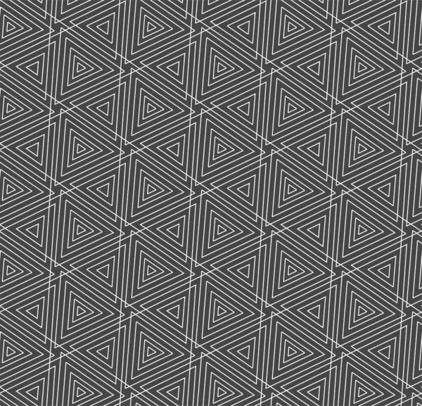 Seamless Black Graphic Web, Design Pattern. Texture tuile symétrique vectorielle blanche répétitive. Poly moderne continu, Swatch — Image vectorielle