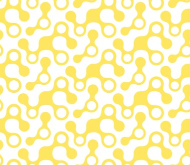 Kusursuz Modern Vektör Akış Yörüngesi. Tekrarlanabilir Grafik Biyolojik Tekstil Dokusunu Tekrar Et. Tekrarlayan Beyaz Bakteri Sanatı 