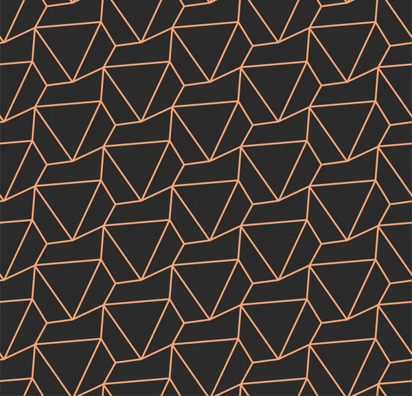 Repetir onda gráfico hexágono decoração padrão. Repetitive Creative Vector, Polygon Deco Texture. Linha escura Triângulo, Textura — Vetor de Stock