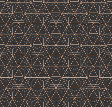 Klasik Vektör Altın, Arkaplan Deseni 'ni tekrarla. Kusursuz dekoratif Rhombus Dekorasyonu. Tekrarlanan Vintage Lüksü, Izgara 