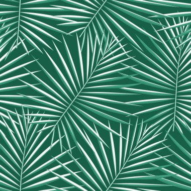 Parlak Kusursuz Moda Vektörü Yaprağı. İlkbahar Tekrarlanan Botanik Grafik Özeti. Vektör, canlı ve pürüzsüz desen. Desen, 