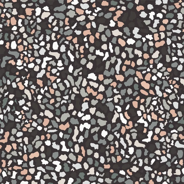 Sol en terrazzo, fond de motif coloré sans couture. Conception de texture vectorielle abstraite pour impression sur sol, mur, carrelage ou textile. — Image vectorielle