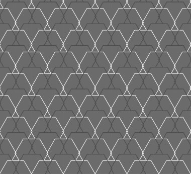 Tekrarlanan Siyah Vektör Sürekliliği, Tekrarlanan Doku. Kusursuz Tablosuz Grafik Çokgen Tasarım Modeli. Sürekli Doğrusal Rhombus, 
