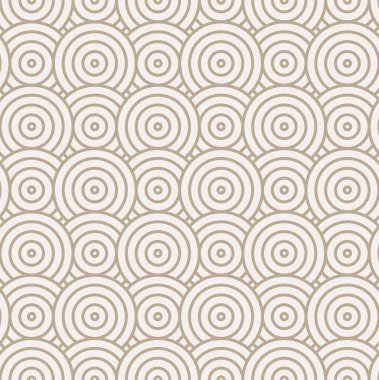 Devamlı Döşeme Vektörü Dairesel Yazdırma Dokusu. Moda grafiği aralıksız pleksus desenini tekrarla. Kusursuz Optik 