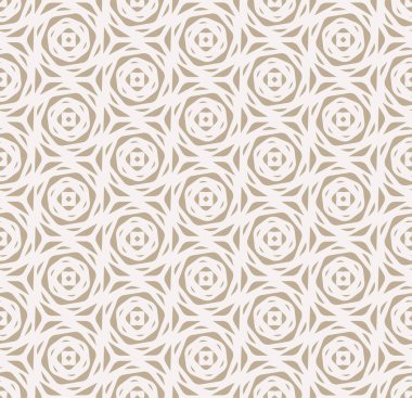 Devamlı Doğu Vektörü 1930 'ların Tekrarlama Modeli. Soyut Grafik Yuvarlak Dekor Dokusunu Tekrarla. Kusursuz Modern Süreksiz Pleksus 