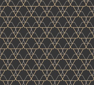 Kusursuz Çizgisel Büyü, Döşeme Dokuları. Kumaş Vektörü Altın Örnekleme Desenini Tekrar Et. Tekrarlanan Vintage Lüksü, Dizi Deseni. 
