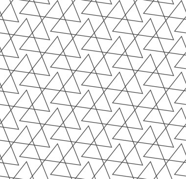 Kusursuz Vintage Grafik Ağı, Arkaplan Dokusu. Tekrarlanan Minimum Vektör Üçgen Kafes Düzeni. Sürekli Ramazan Geosu, 