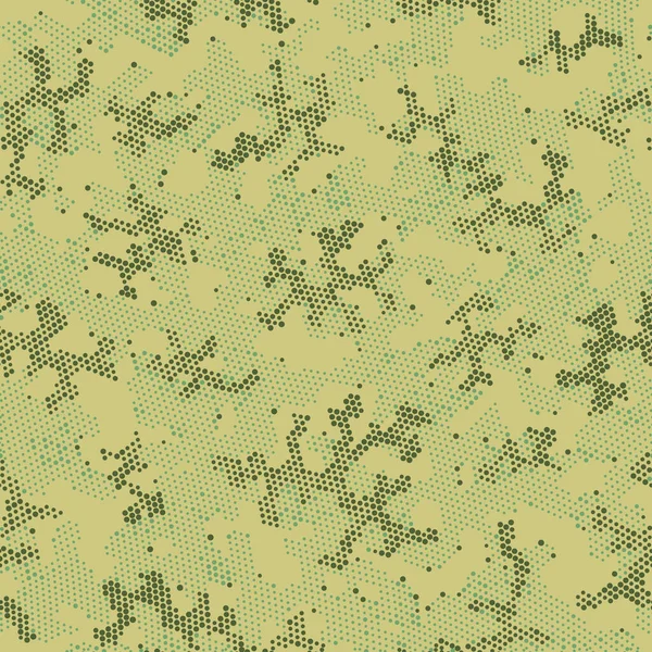 Camuflagem abstrata sem costura Khaki, Camuflagem vetorial. Gráfico repetido Brown Digital, Camo Print. Camuflagem de ponto repetido bege, padrão gráfico. Design de padrão de vetor sem costura . —  Vetores de Stock