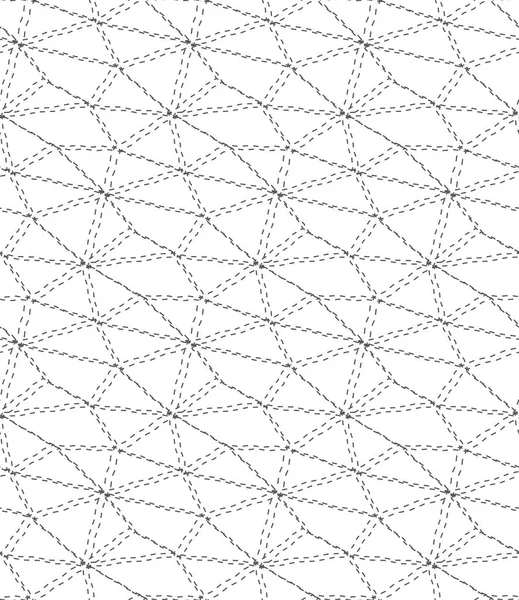 Texture geometrica del plesso del web vettoriale senza soluzione di continuità. Ripeti la grafica asiatica, ripetizione continua. Rombo Vintage continuo, Griglia — Vettoriale Stock