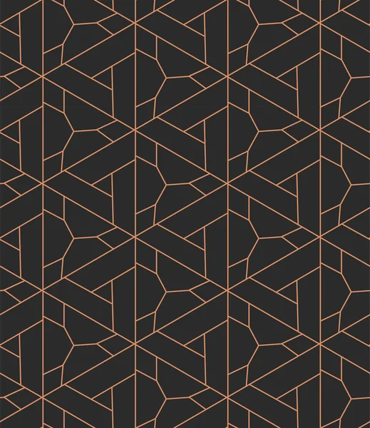 Repita o clássico gráfico Rhombus padrão têxtil. Golden Ornament Vector, Textura Web Design. Tecnologia simples contínua, formas — Vetor de Stock