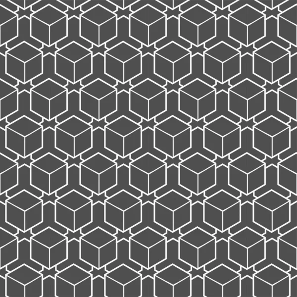 Rhombus Gráfico Simples Contínuo, Formas Padrão. Textura de deco de célula vetorial geométrica sem costura. Repita o polígono clássico, projeto — Vetor de Stock