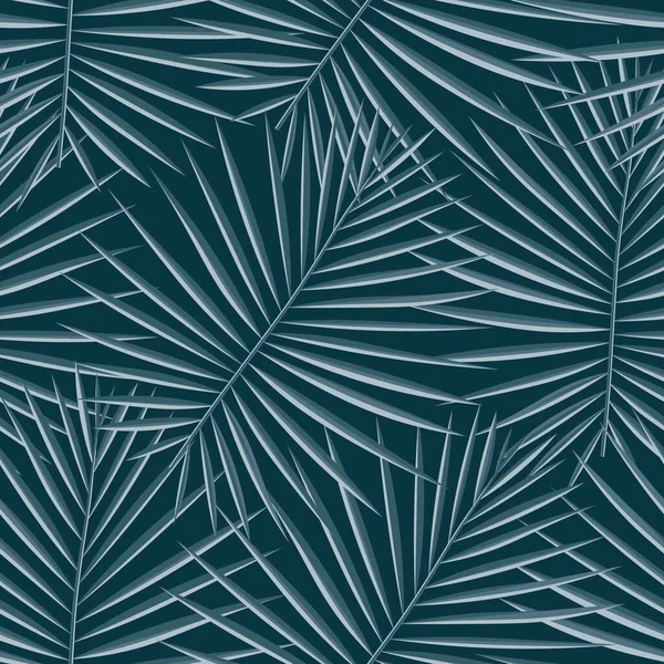 Green Repeated Jungle Vector Abstract. Spring Seamless Floral Graphic Wallpaper. Eco Repeated Trendy Vector Laub. Muster, — Stockvektor
