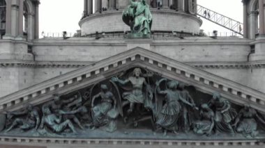 St. Issacs Katedrali'nin Saint-Petersburg şehrine bakIş