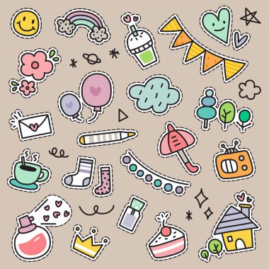 Dekoratif moda yamalar, rozetleri veya pimleri