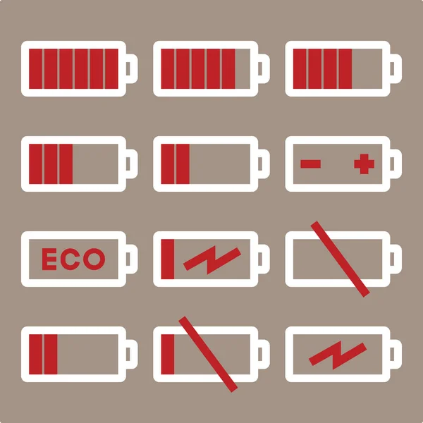 Batarya simgesi vektör çizimi