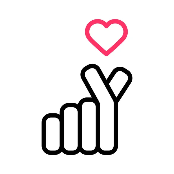 El yapımı mini kalp işareti simgeleri. Vektör İllüstrasyonu.