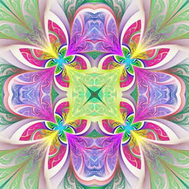 Çok renkli çiçek desen vitray pencere stili. Bu davetler, defter kapakları, telefon case, kartpostallar, kartları, duvar kağıtları ve benzeri kullanabilirsiniz. Yaratıcı tasarım, sanat ve eğlence için resimler.