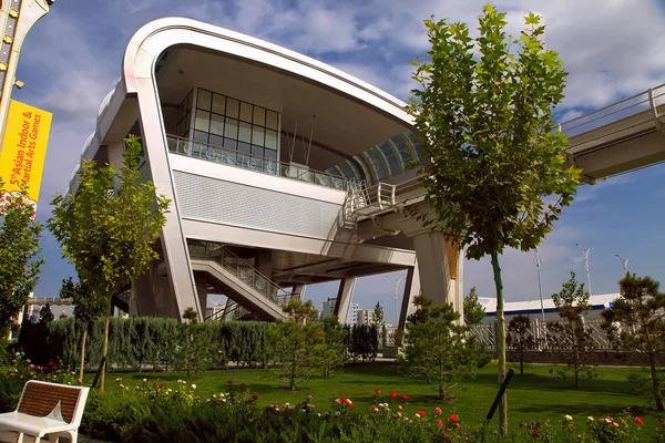 Ashgabat Turkmenistan September 2017 Moderne Architektur Von Ashgabat Aschgabat Ist — Stockfoto