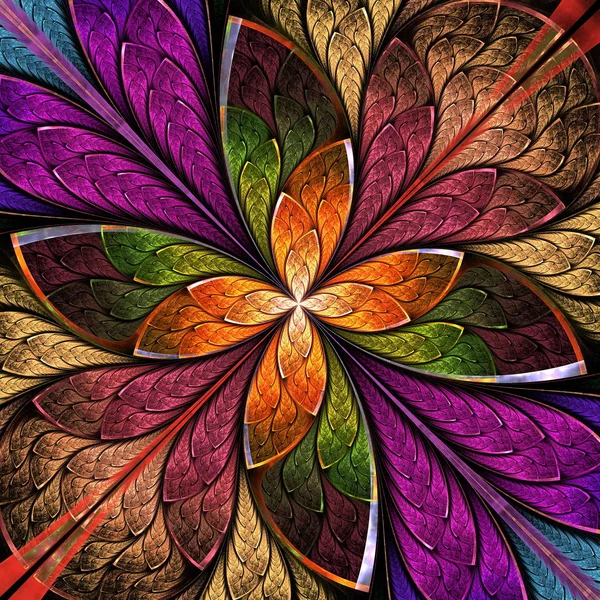 Güzel fraktal çiçek ya da vitray pencere şeklinde kelebek. Davetiyeler, defter kapakları, telefon kılıfı, kartpostallar, duvar kağıtları gibi şeyler için kullanabilirsiniz.. 