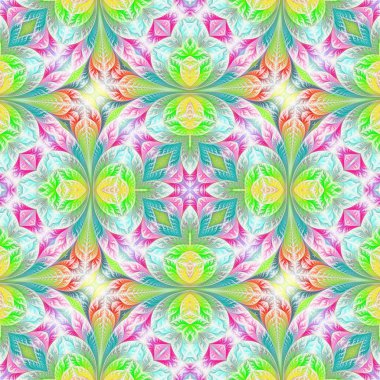 Fraktal tasarım güzel sorunsuz çiçek deseni. Yaratıcı tasarım, sanat ve eğlence için resimler. 