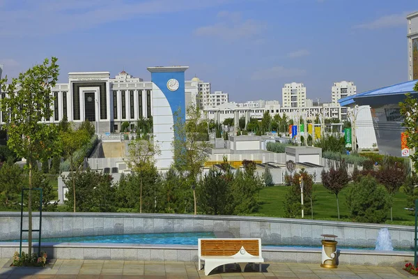 Ashgabat Turkmenistan 2017 Parte Complexului Sportiv Care Găzduit Jocuri Asiatice — Fotografie, imagine de stoc