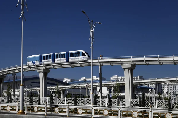 Ashgabat Turkmenistan April 2017 Part Sport Complex Monorail Built Asian — Stock Photo, Image