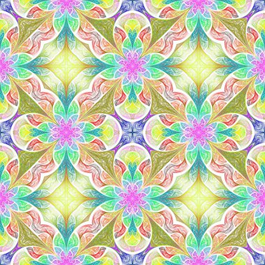 Renkli çiçek desenleri vitray şeklinde. Davetiyeler, defter kapakları, telefon kılıfları, kartpostallar, duvar kağıtları gibi şeyler için kullanabilirsiniz. Yaratıcı tasarım için sanat.