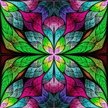 Güzel fraktal çiçek ya da vitray pencere şeklinde kelebek. Davetiyeler, defter kapakları, telefon kılıfı, kartpostallar, duvar kağıtları gibi şeyler için kullanabilirsiniz.. 