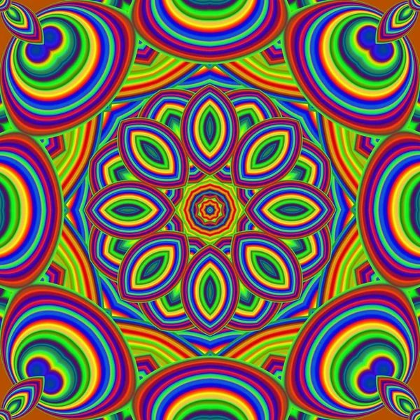 Fundo Mandala Abstrato Colorido Você Pode Usá Para Convites Capas — Fotografia de Stock