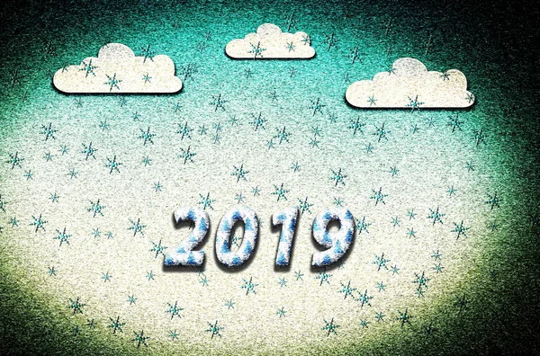 Christmas Happy New Year Winter 2019 Concept — Stock Photo, Image