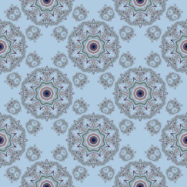 Sorunsuz kar taneleri ajur modeli. Muhteşem fraktal arka plan daire süsleme ile. Mary Noel ve mutlu yeni yıl Tema. 