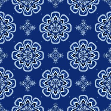 Sorunsuz kar taneleri ajur modeli. Muhteşem fraktal arka plan daire süsleme ile. Mary Noel ve mutlu yeni yıl Tema. 