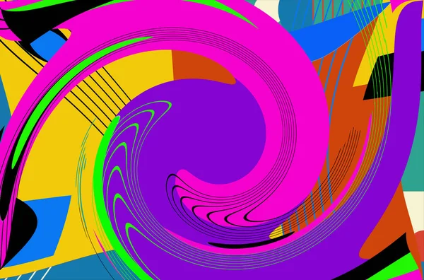 Parlak renkli arka planda avangart bir tarzda. Kutlama ve reklam için doku birimleri.