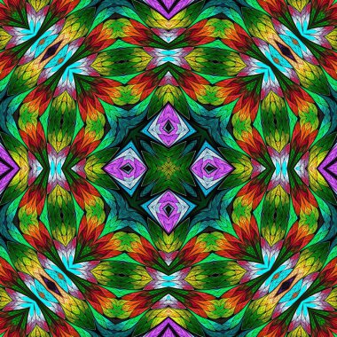 Renkli çiçek desenleri, vitray şeklinde. Davetiyeler, defter kapakları, telefon kılıfları, kartpostallar, duvar kağıtları gibi şeyler için kullanabilirsiniz. Yaratıcı tasarım için sanat.