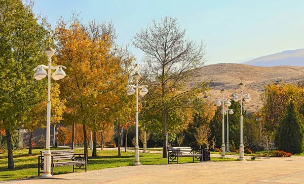 Neuer Park Den Bergen Aschkhabad Türkmenistan — Stockfoto