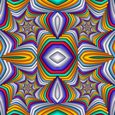 Çok renkli Seamless soyut şenlikli canlı modeli. Kiremitli etnik