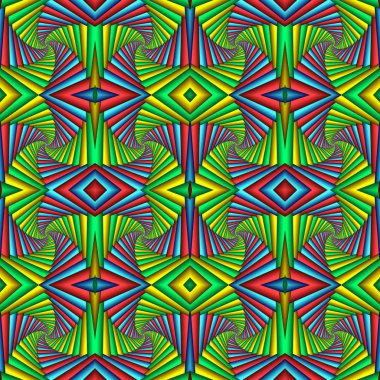 Çok renkli Seamless soyut şenlikli canlı modeli. Kiremitli etnik