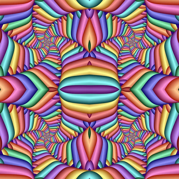 Multicolor Inconsútil patrón vivo festivo abstracto. Azulejos étnicos — Foto de Stock