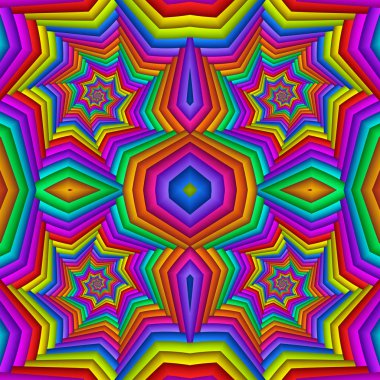 Çok renkli Seamless soyut şenlikli canlı modeli. Kiremitli etnik