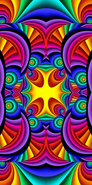 Vertical Fabuloso padrão multicolorido. Você pode usá-lo para convidar — Fotografia de Stock