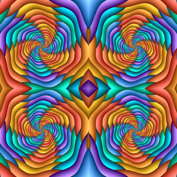 Patrón de pastel festivo abstracto sin costuras multicolor. Etnia de azulejos — Foto de Stock