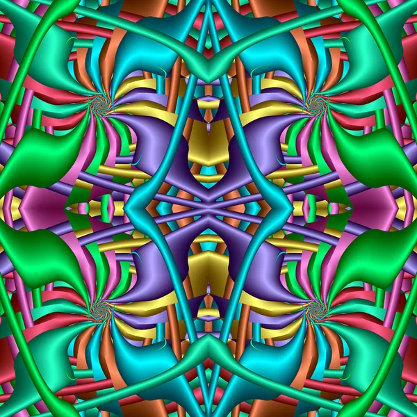 Multicolor naadloze abstracte feestelijke levendige patroon. Fantasie shap — Stockfoto